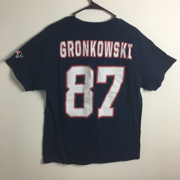 NFL Team Apparel Patriots Gronkowski 87 Tee Large - Picture 9 of 9